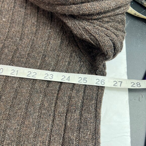 Vintage Gap Men's 100% Lambswool Sweater Ribbed Size XL Crewneck Boxy Chunky - Picture 10 of 12